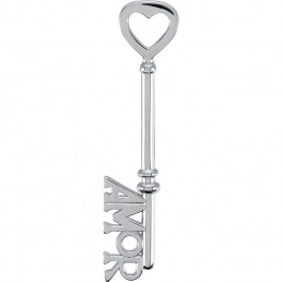 Sterling Silver Amor es la Llave™ Necklace Pendant