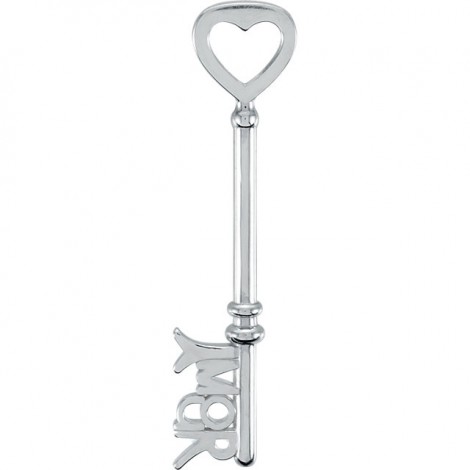 Sterling Silver Amour est la Clé™ Necklace Pendant