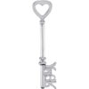 Sterling Silver Amour est la Clé™ Necklace Pendant