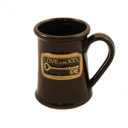 Love is the Key® Hand Thrown Stoneware Coffee Mug